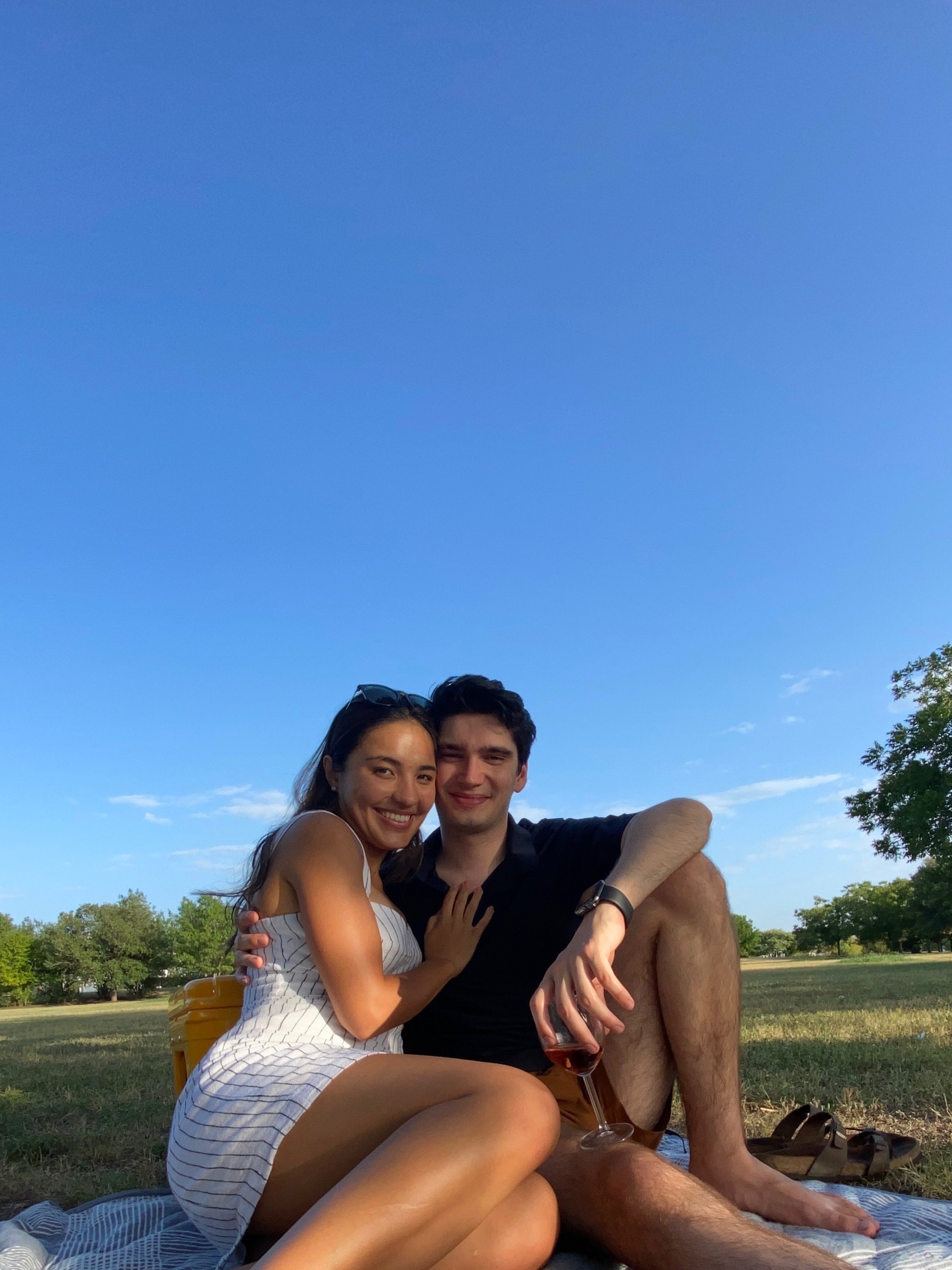 Barna and I on a picnic Barna and I on a picnic
